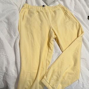 GAP Light Yellow Sweatpants